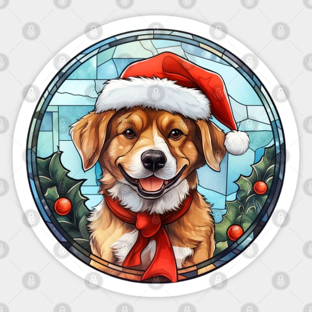 Santa Dog Sticker by Maison de Kitsch